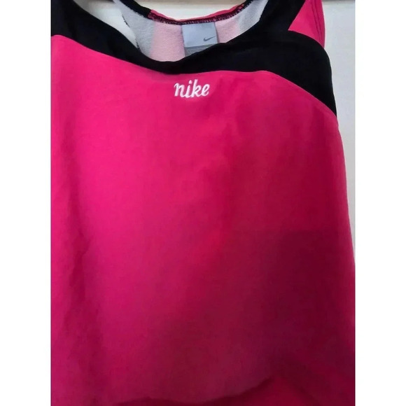Nike Pink Black Exercise Top M - Picture 3 of 6
